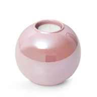 Świeczniki - Świecznik Dekoracyjny Ceramiczny Simona 12X12X11 Różowy - miniaturka - grafika 1