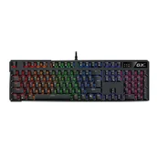 Klawiatury - Genius GX Gaming Scorpion K12 Copilot, klawiatura CZ/SK, do gry, przewodowa (USB), czarna, mechaniczna - miniaturka - grafika 1