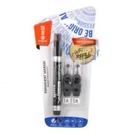 Markery permanentne - Marker permanentny + 2 ampułki czarny MemoBe - miniaturka - grafika 1