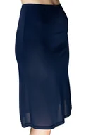 Bielizna nocna - Gładka półhalka Liwia damska pod spódnicę 48 granatowy - miniaturka - grafika 1