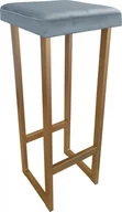Taborety i hokery - Atos Hoker krzesło barowe ALEX 90cm podstawa złota BL06 - miniaturka - grafika 1