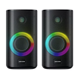 WK Design głośniki bezprzewodowe Bluetooth 5.0 czarny (D33) - Głośniki komputerowe - miniaturka - grafika 1