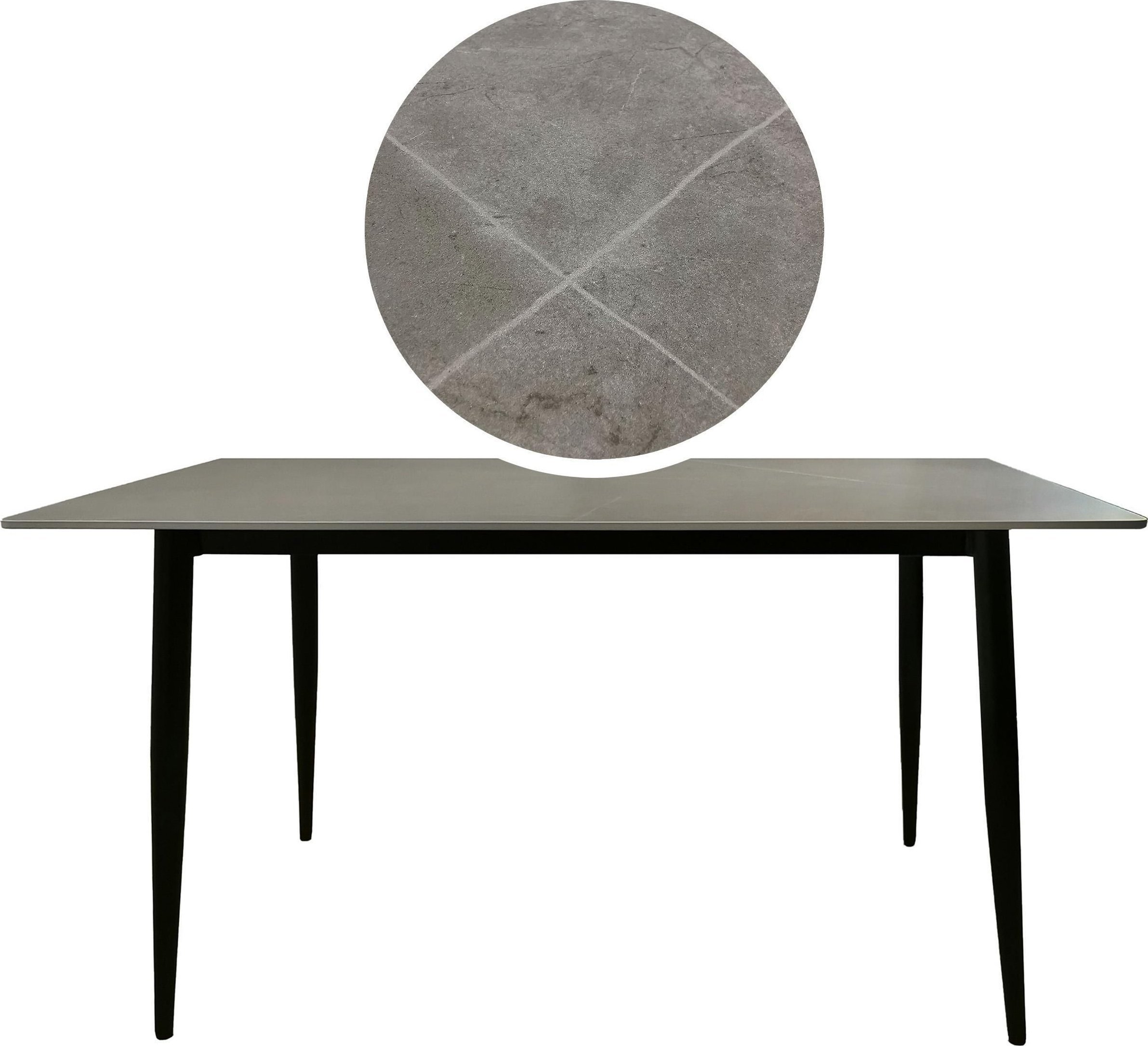 kontrast Stół do salonu kuchni jadalni Markinia ceramiczny blat 140x80x75 ciemnoszary