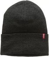 Czapki damskie - Levi's Unisex nowa luźna czapka w czerwona zakładka detal czapka, Szary (ciemnoszary), Rozmiar uniwersalny - miniaturka - grafika 1