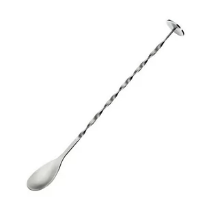 Cilio łyżeczka koktajlowa z tłuczkiem skręcona stal nierdzewna 25 cm CI-470253 - Pozostałe akcesoria barmańskie - miniaturka - grafika 1