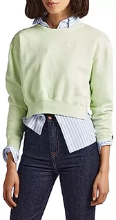 Bluzy damskie - Pepe Jeans Bluza damska Adriana, Zielony (Bleach Green), XL - grafika 1