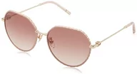 Okulary przeciwsłoneczne - Furla SFU627 Okulary, Shiny Rose Gold z Col.Parts, 57 dla kobiet, Shiny Rose Gold With Col.parts - miniaturka - grafika 1