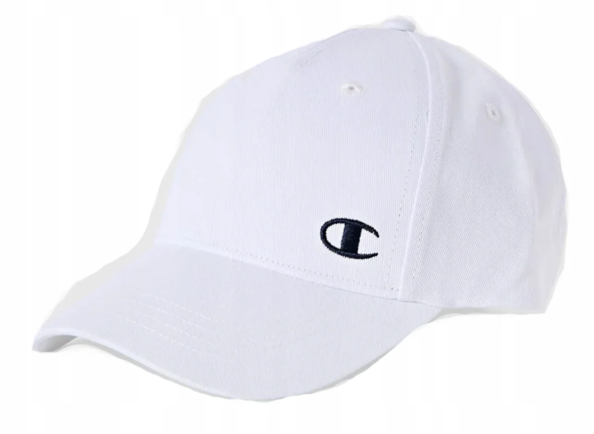 CZAPKA Z DASZKIEM CHAMPION 806261-WW001 bejsbolówka bawełniana biała