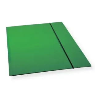 Penword Teczka A4 z gumką lakier zielona 300gsm (10szt) - Teczki i skoroszyty - miniaturka - grafika 1