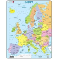 Puzzle - Puzzle 37 el. Mapa Europa polityczna Larsen - miniaturka - grafika 1