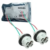 Oświetlenie samochodowe - akcesoria - KOSTKA GNIAZDO ZŁĄCZE WTYK W21W T20 7440 - ZESTAW 2 SZTUKI - miniaturka - grafika 1