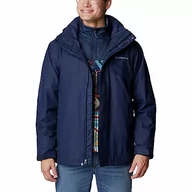 Płaszcze męskie - Columbia Męski płaszcz zimowy Bugaboo II 3 w 1 Interchange Collegiate Navy, XL - miniaturka - grafika 1