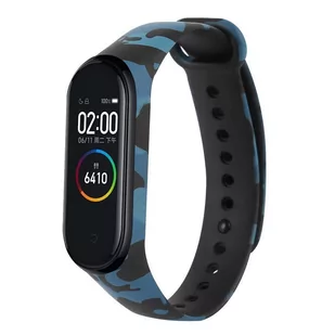 Xiaomi Opaska Xiaomi Mi Band 4 / 3 Camouflage Niebieska wristband_20191022172349 - Akcesoria do smartwatchy - miniaturka - grafika 1