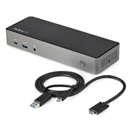 Stacje dokujące i replikatory portów - StarTech DK31C3HDPDUE stacja dokująca Przewodowa USB 3.2 Gen 2 (3.1 Gen 2) Type-C Czarny, Szary - miniaturka - grafika 1