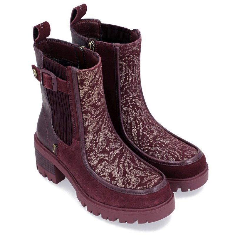 Botki damskie Anekke 41382-897 SORIA 413 BURGUNDY R.39