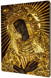 Matka Boska Ostrobramska - obraz religijny na desce lipowej - Ikony i obrazy sakralne Matka Boska Ostrobramska - obraz religijny na desce lipowej - Ikony i obrazy sakralne - miniaturka - grafika 1