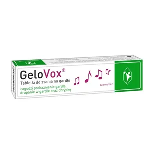 Gelovox o smaku czarny bez x 20 tabl do ssania - Przeziębienie i grypa - miniaturka - grafika 1