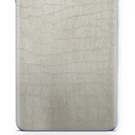 Folie ochronne do telefonów - Folia naklejka skórka strukturalna na TYŁ do Apple iPhone 4 - Skóra Krokodyla Biała - apgo SKINS - miniaturka - grafika 1