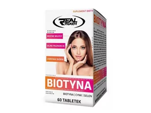 REAL PHARM Real Pharm Biotyna 60 tabs - Witaminy i minerały dla sportowców - miniaturka - grafika 1