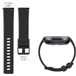 Opaska / Pasek Braders do Fitbit Versa / Versa 2 / Versa Lite czarny - Akcesoria do smartwatchy - miniaturka - grafika 7