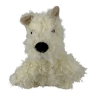 Maskotki i pluszaki - Maskotka Pluszowa Pluszak Zabawka Biały Piesek Pies Włochaty 20Cm - miniaturka - grafika 1