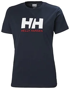 Helly Hansen Helly-Hansen Damska koszulka z logo Hh z krótkim rękawem, 598 Navy, S 34112 - Koszulki i topy damskie - miniaturka - grafika 1