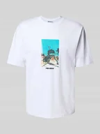 Koszulki męskie - T-shirt o kroju regular fit z mieszanki bawełny i wiskozy - miniaturka - grafika 1