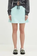 Spódnice - adidas Originals spódnica 3S Mini Skirt kolor turkusowy mini rozkloszowana JP3653 - miniaturka - grafika 1