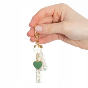 ZAWIESZKA BRELOK Quick Do Kluczy Plecaka Charms STOKROTKA Serce Zielone - Plecaki szkolne i tornistry ZAWIESZKA BRELOK Quick Do Kluczy Plecaka Charms STOKROTKA Serce Zielone - Plecaki szkolne i tornistry - miniaturka - grafika 1