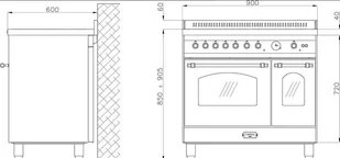 Kuchenka elektryczna Kuchnia indukcyjna LOFRA DOLCEVITA 90 NERO MATT RNMD96MFTE/5l - Kuchenki elektryczne - miniaturka - grafika 9