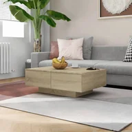 Ławy i stoliki kawowe - VidaXL Lumarko Stolik kawowy, dąb sonoma, 90x60x31 cm, płyta wiórowa 804178 VidaXL - miniaturka - grafika 1