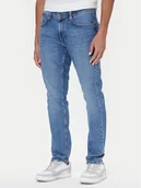 Spodnie męskie - Mustang Jeansy Oregon 1016799 Niebieski Slim Fit - miniaturka - grafika 1