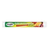 Folia, papier śniadaniowy, serwetki - Grosik Folia do żywności rolka 20 m - miniaturka - grafika 1