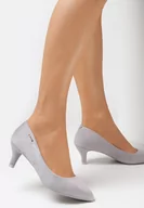 Czółenka - Szare Czółenka Dephomene - miniaturka - grafika 1