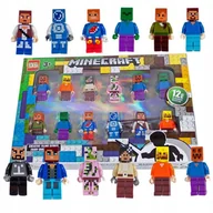 Klocki - Figurki Minecraft Zestaw Steve Zombi Klocki - miniaturka - grafika 1