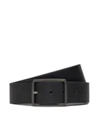 Paski - Tommy Hilfiger Pasek Męski Jeans Buckle 4.0 Texture AM0AM12177 Czarny - miniaturka - grafika 1