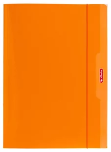 Herlitz TECZKA RYS. A4 Z GUMKĄ COL.BLOCK. POMARAŃCZOWY - Teczki i skoroszyty - miniaturka - grafika 2
