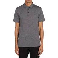 Koszule męskie - Volcom męska koszula polo Wowzer koszulka polo męska szara szary Stealth X-S - miniaturka - grafika 1