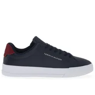 Trampki męskie - Buty Tommy Hilfiger Court Leather FM0FM04971-DW5 - granatowe - miniaturka - grafika 1
