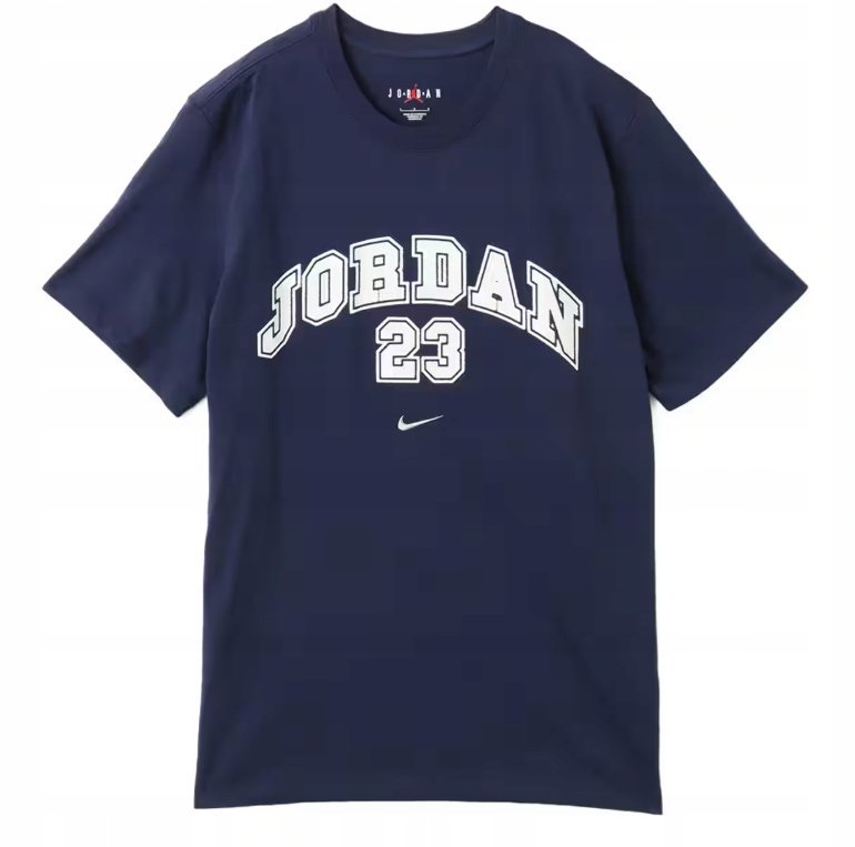 NIKE JORDAN- T-SHIRT MĘSKI - IB7524-410 koszulka GRANATOWA bawełłniana