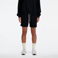 Spodnie sportowe damskie - Spodenki damskie New Balance WS41508BK czarne - miniaturka - grafika 1