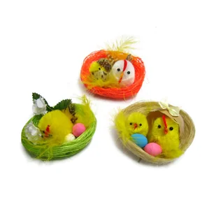 Rodzinka w koszyku - mix wzorów - Wielkanoc - miniaturka - grafika 1