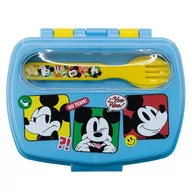 Lunch boxy - Lunchbox śniadaniówka + sztućce  Myszka Mickey - miniaturka - grafika 1