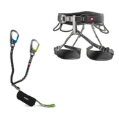 Sprzęt wspinaczkowy - Ocun Twist Via Ferrata Set, grey M-XL 2021 Via Ferrata 04343-grey-M-XL - miniaturka - grafika 1