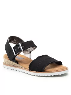 Espadryle damskie - Skechers Espadryle BOBS Adobe Princess 113541/BLK Czarny - grafika 1