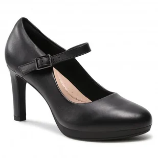 Półbuty Clarks Ambyr Shine 261577844 Czarny - Półbuty damskie - miniaturka - grafika 1