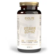 Witaminy i minerały dla sportowców - Evolite Nutrition Vitamin D3+K2 120 Softgels - miniaturka - grafika 1