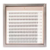 Sztuczne rzęsy i akcesoria - Many Lashes True Volume 20D Master Box Zestaw kępek rzęs do makijażu 8-14 mm Skręt B - delikatny skręt - miniaturka - grafika 1