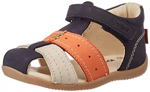 KICKERS Sandały chłopięce Bigbazar-2, granatowy, beżowy, pomarańczowy, 18 EU - Buty dla chłopców - miniaturka - grafika 1