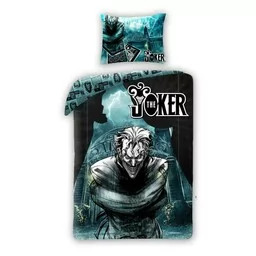 Halantex Pościel bawełniana 140x200 Joker czarna turkusowa poszewka 70x90 Kids 12 - Pościel dla dzieci - miniaturka - grafika 1